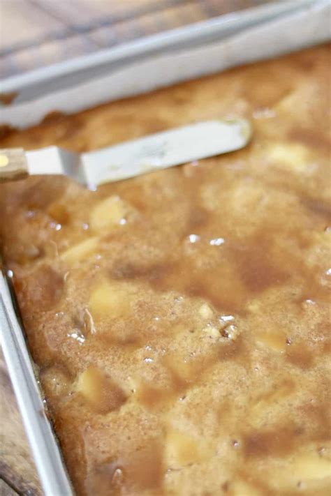 Maple Glazed Apple Blondies The Country Cook
