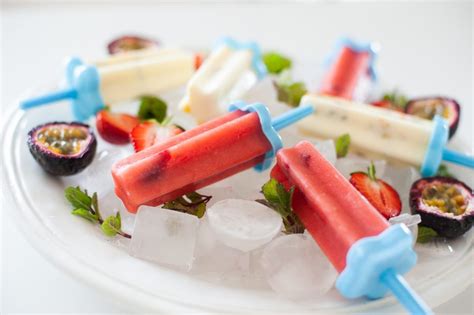 Healthy Fruit Icy Poles - The Cooking Collective