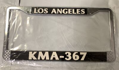 NEW OFFICIAL KMA-367 Los Angeles LAPD Chrome License Plate Frame 11-99 ...