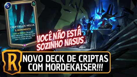 Novo Deck De Criptas Mordekaiser Legends Of Runeterra Youtube