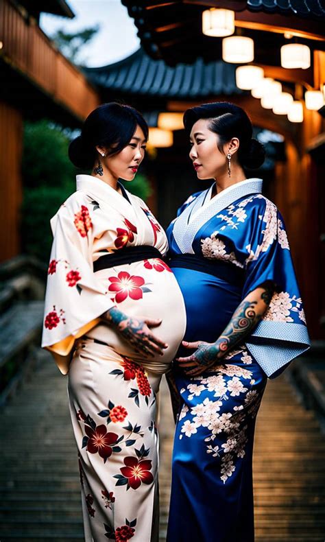 Two Very Pregnant Tatttooed Lesbian Asian Milfs W By Tiamatnightmare On