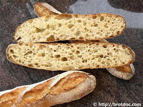 Dinkel Hartweizenbaguette Der Brotdoc