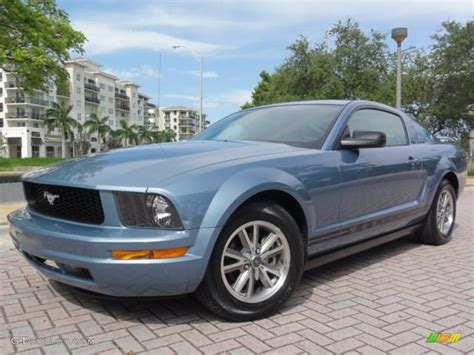 Windveil Blue Metallic 2005 Ford Mustang V6 Premium Coupe Exterior Photo 67747037