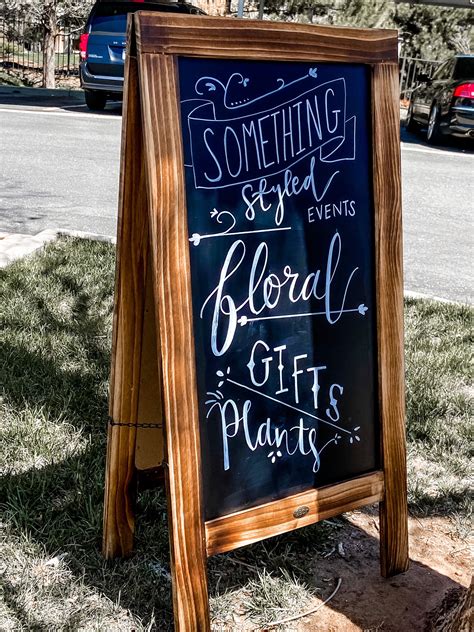 Extra Large Chalkboard Easel With Custom Calligraphy For Etsy