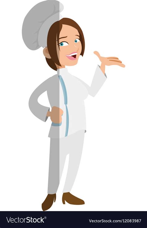 Isolated Female Chef Cartoon Design Royalty Free Vector