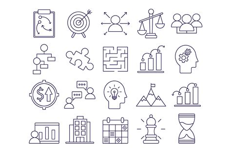 Strategy Vector Free Icon Set