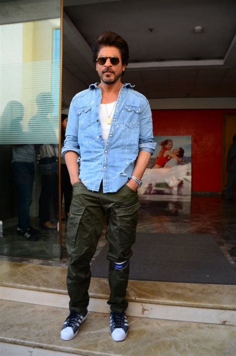 Shah Rukh Khan Like Always Looked Dashing In Cargo Pants Paired With A White Tee Classy Denim