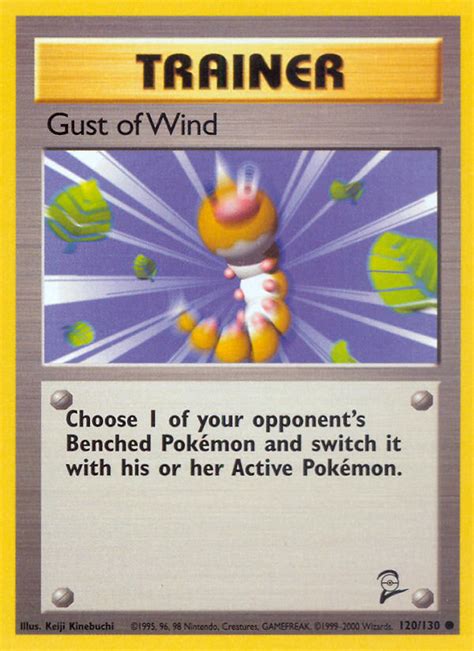 Gust Of Wind 120 Base Set 2 2000 Pokemon Card