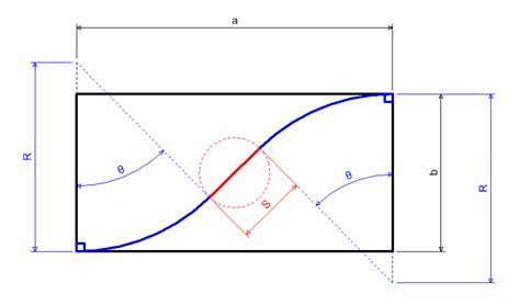 geometry - Find the radius of two circular arcs in a reverse curve separated by a tangent line ...