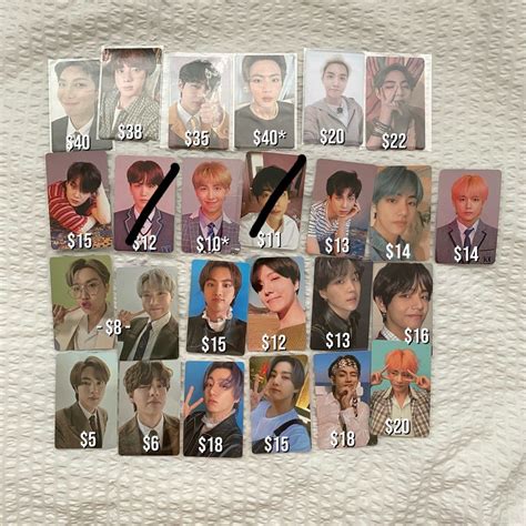 Updated With Price Wts Bts Pcs Jin Suga Jhope Namjoon Jimin Taehyung