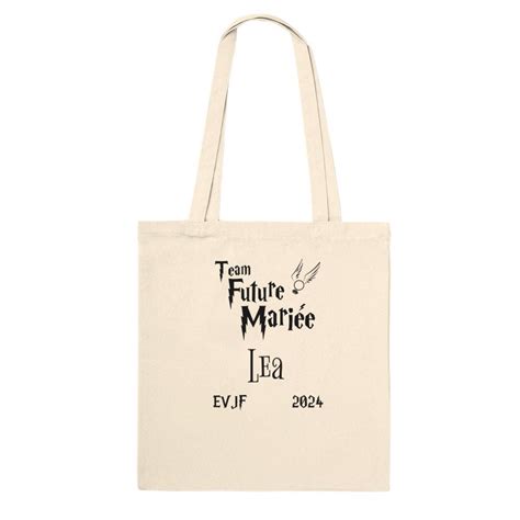 Tote Bag Evjf Tote Bag Personnalis Evjf Cadeau Evjf Future Mari E