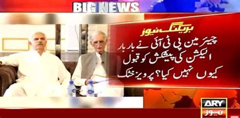 Chairman Pti Was Offered Election Thrice Pervez Khattak