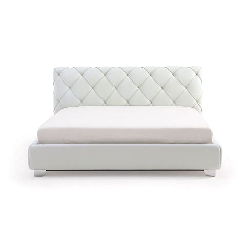 diana tufted leather bed home quarters furnishings