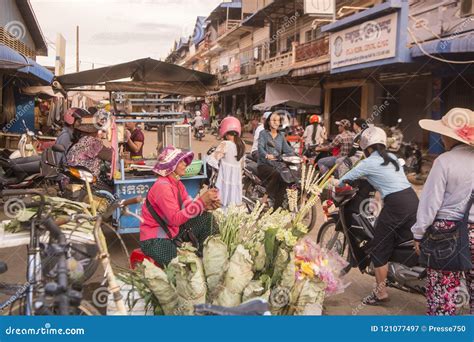 CAMBODIA KAMPONG THOM MARKET FLOWERS Editorial Photography - Image of ...