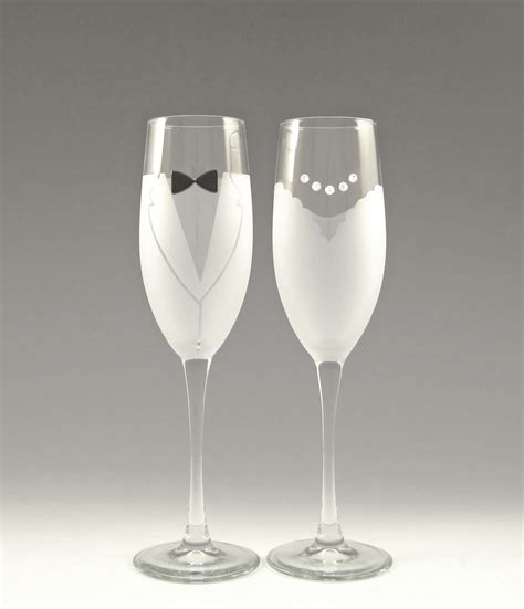 Traditional Bridegroom Champagne Flute Set From Asta Glass Bride And Groom Glasses Wedding