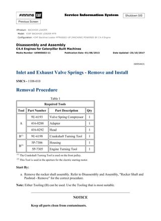 Caterpillar Cat 434 F Backhoe Loader Prefix Mtr Service Repair Manual