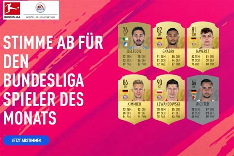 Fifa Scopri I Candidati Al Potm Di Aprile Della Bundesliga