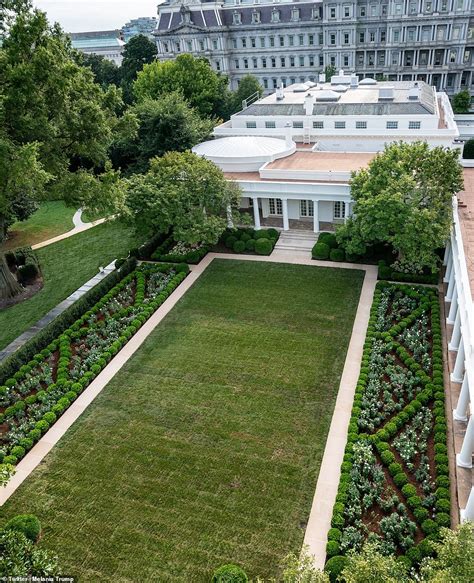 REVEALED: Melania Trump's new overhauled White House Rose Garden where ...