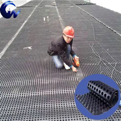 Hdpe Drainage Board Sheet Compound Dimple Waterproof Hdpe Drain Board