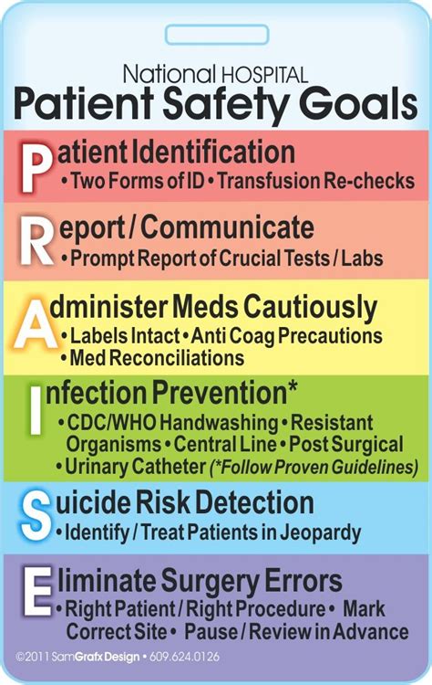 Pt Safety Goals Badge Medical Safety Infection Control Nursing