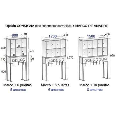 Consignas y bancos de amarre taquillas metálicas Taquillas armarios