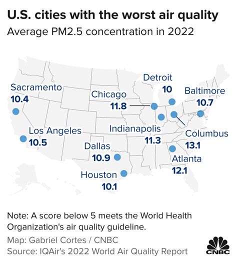 Here are the most polluted cities in the U.S. and world - AQLI