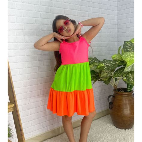 Vestido Três Marias INFANTIL Tricolors Shopee Brasil