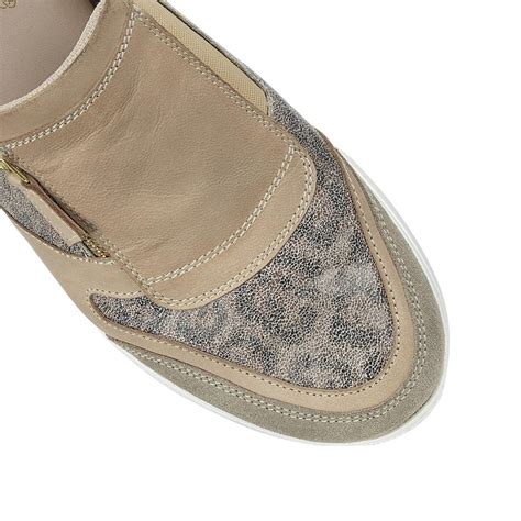 Lotus Alicante Natural And Leopard Print Premium Shoes 121 Shoes