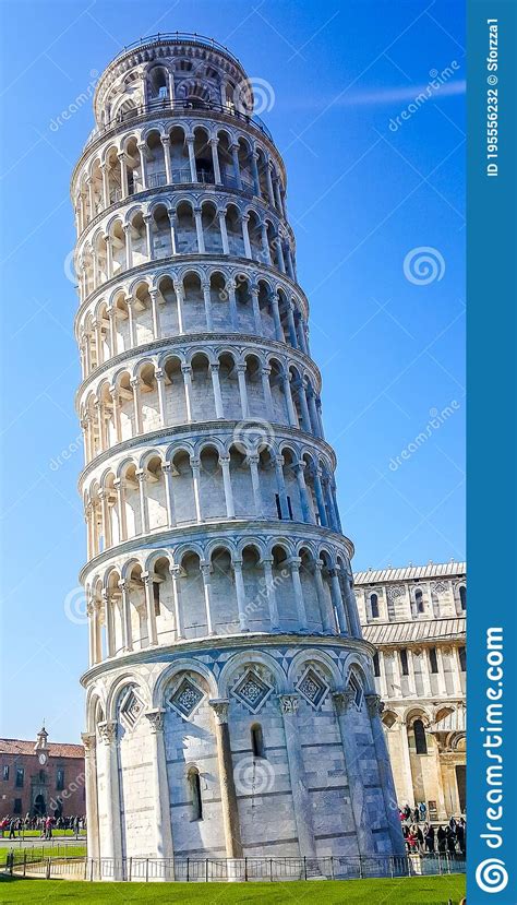 The Leaning Tower Of Pisa Torre Pendente Di Pisa Italy Editorial