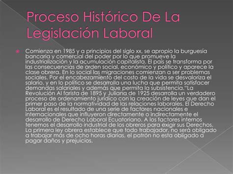 Proceso Hist Rico De La Legislaci N Ppt