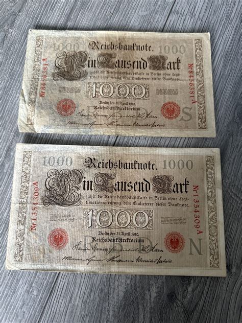 Reichsbanknote Mark Berlin April Top Zustand Und Selten