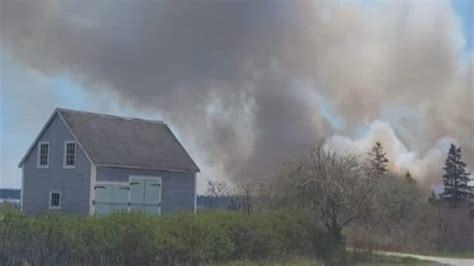 Homes Evacuated As Crews Battle Wildfire In Shelburne County Cbc News