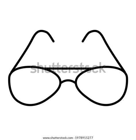 Vector Sunglasses Outline Icon Design Stock Vector Royalty Free 1978915277 Shutterstock