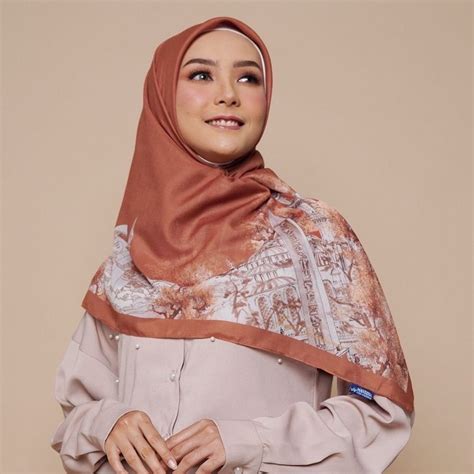 Jual Mandjha Istanbul Scarf Brown By Ivan Gunawan Jilbab Hijab Segi