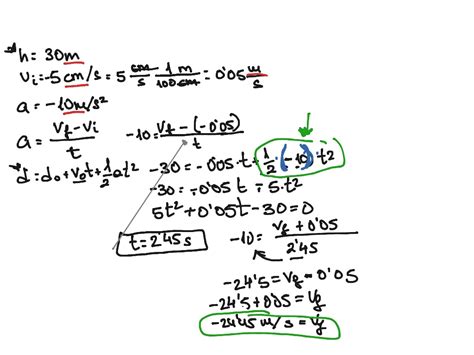 Examen 5 Science Kinematics Physics Showme