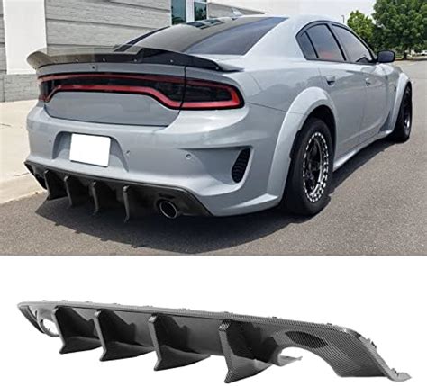 Freemotor802 Compatible With 2020 2023 Dodge Charger Widebody Rear Diffuser Ikon V3