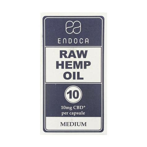 Endoca 10mg 120ct Raw Hemp Capsules