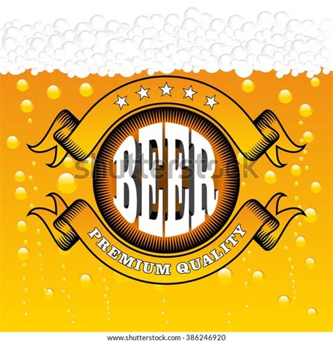 Beer Label Stock Vector Royalty Free 386246920 Shutterstock