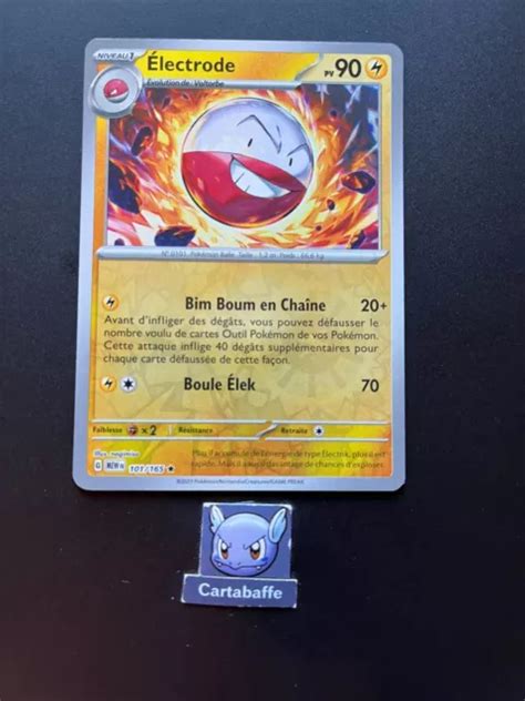 CARTE POKÉMON ELECTRODE 101 165 Reverse EV3 5 Mini Série 151 NEUF EUR 4