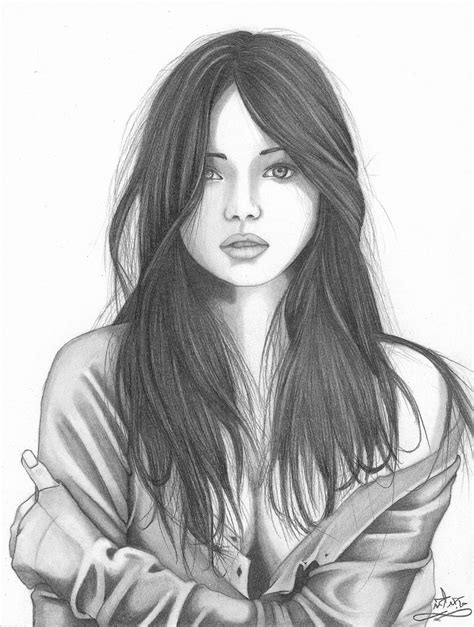 Sketch Of A Sad Girl at PaintingValley.com | Explore collection of ...