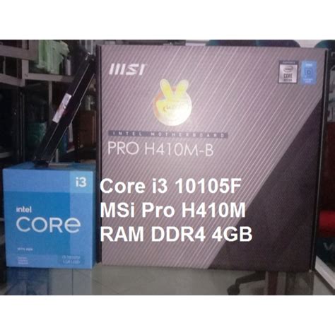 Jual Paket Intel Gen Core I F Msi Pro H M B Ram Gb Shopee