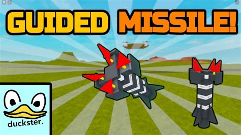 Guided Missile Tutorial In Plane Crazy Roblox Duckster Youtube