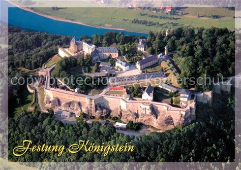 Ak Ansichtskarte Koenigstein Saechsische Schweiz Festung Koenigstein