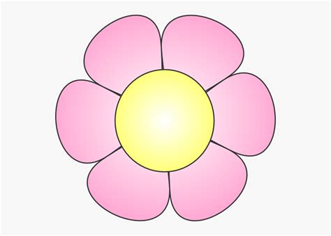 Pink Daisy Svg Clip Arts Yellow And Pink Flower Clip Art Free