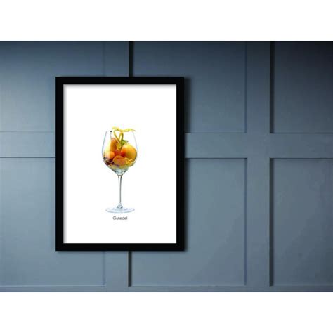 Quadro Poster Vinhos E Sabores Gutedel