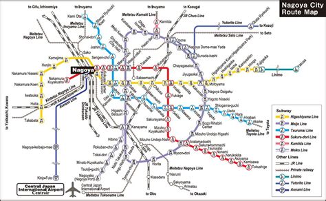 Nagoya Railway Map