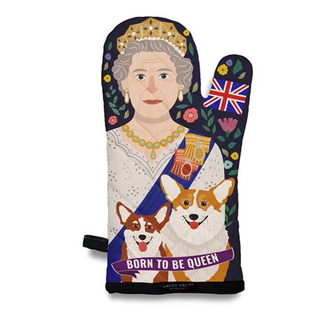 Born To Be Queen Oven Mitt Naked Decor