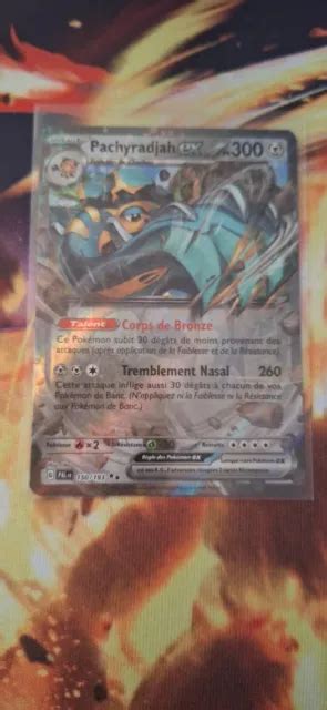 Carte Pok Mon Pachyradjah Ex Evolution Paldea Fr Neuf