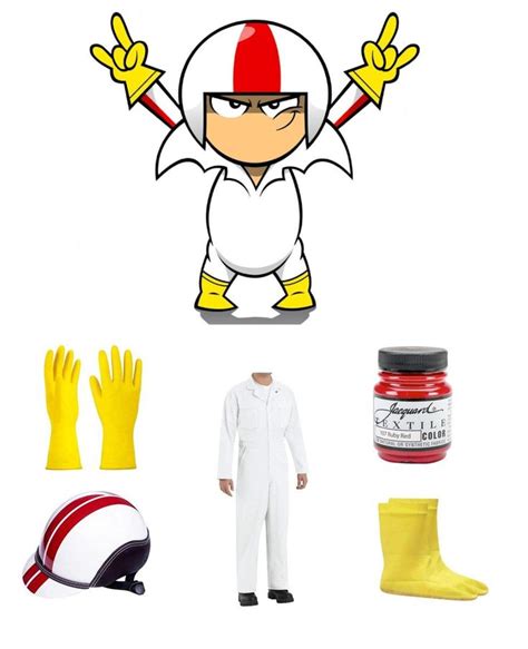 An Image Of A Man In White With Yellow Gloves And Other Items On The Table