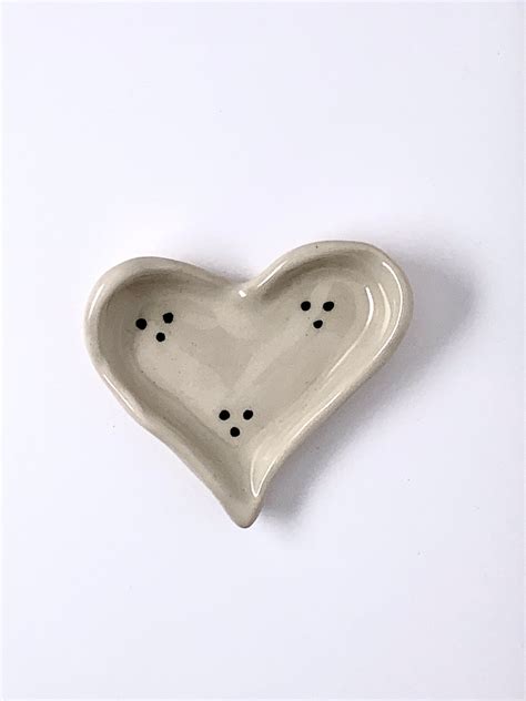 Heart Shaped Trinket Dish Etsy